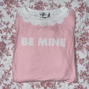 WILDFOX vintage “be mine” sweatshirt S 🩵